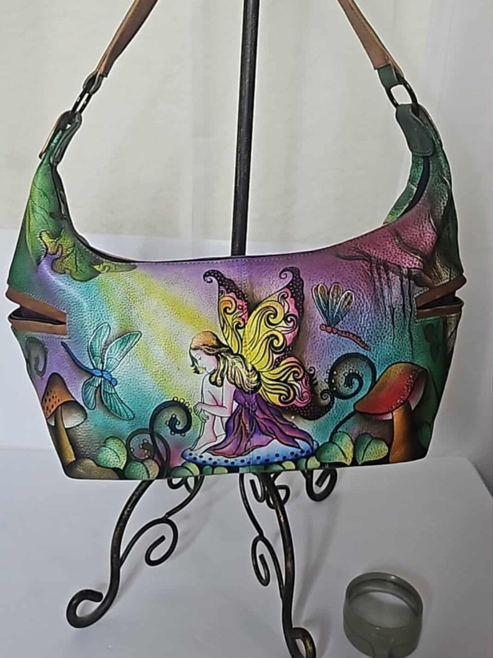 Anuschka Fairy Forest retired Hobo Shoulder Bag